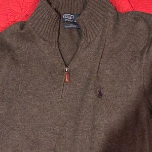 Gray Half zip Ralph Lauren sweater